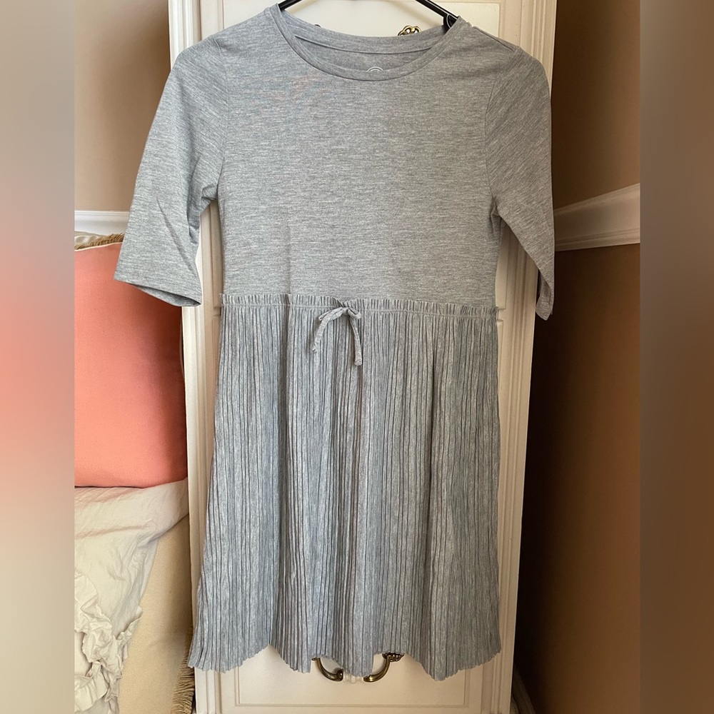Girls' Heather Gray Knit Dress